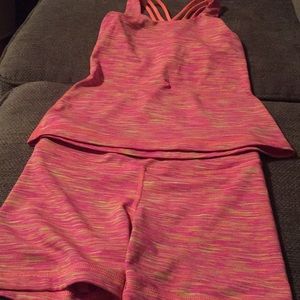 Pink work out set
